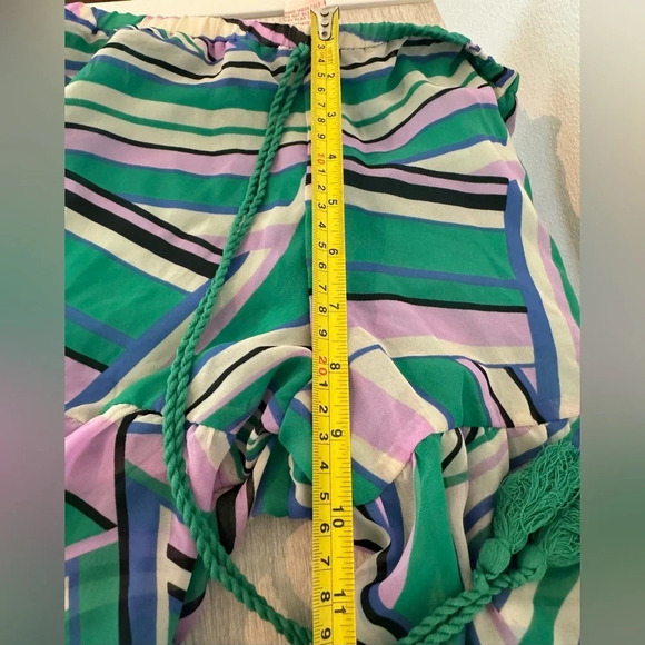 Flying Tomato Sheer Funky Retro Printed Wide Leg Palazzo Pants Size Small - Picture 8 of 11